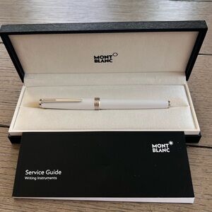 Montblanc White Ballpoint Pen NEW